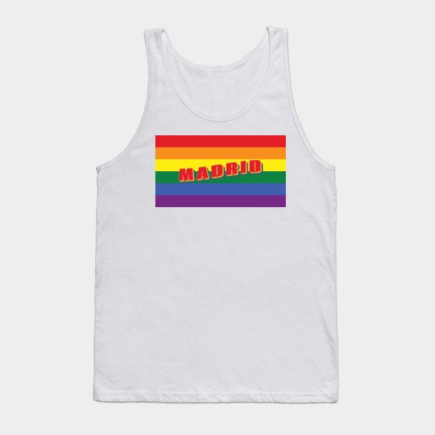 Madrid Pride: Celebrate Love, Equality and Diversity Tank Top by DesignerPropo